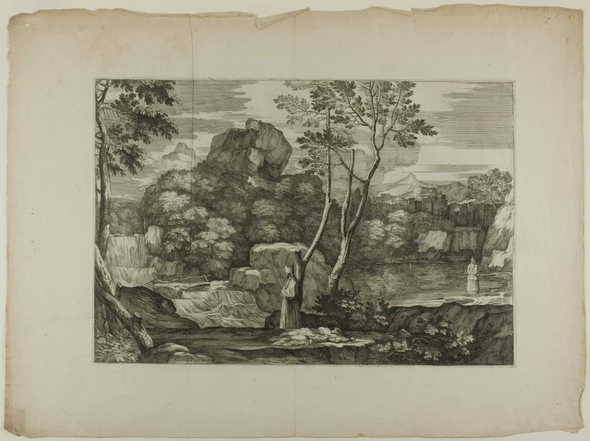 Paesaggio con un morto e due sacerdoti - Art Institute of Chicago